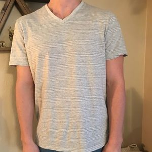 Banana Republic White and Gray men’s v-neck
